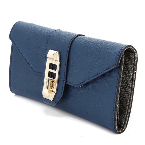 Rebecca Minkoff Safiano Turn Lock Mason Wallet - Picture 4 of 16